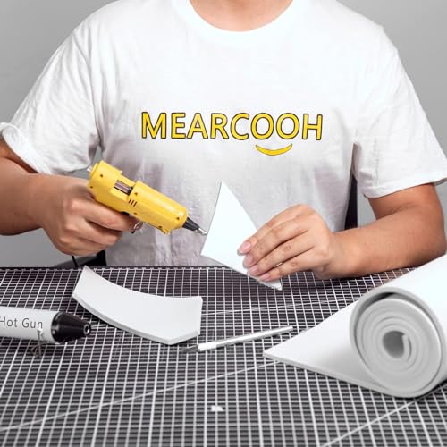 Image of 12mm Thick White Foam roll, Premium Cosplay EVA Foam Sheet,13.9 inchx39 inch,High Density 86kg /m3 for Halloween Cosplay Costume, Crafts, DIY Projects by MEARCOOH