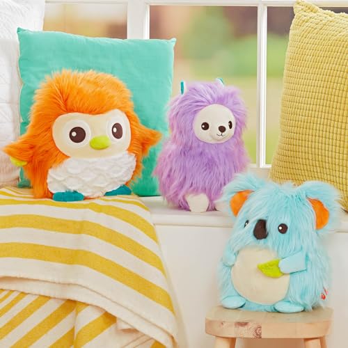 B. toys - Fluffy Funkies - Ola Owl - Plüsch Eule - Plüschtier - Weiches & buntes Eulenspielzeug - Spielzeug für Baby, Kleinkind, Kinder - 0 Monate +