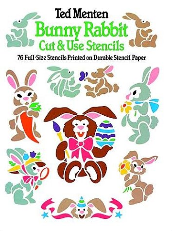 Amazon | Bunny Rabbit Cut & Use Stencils | Menten, Ted | Stenciling