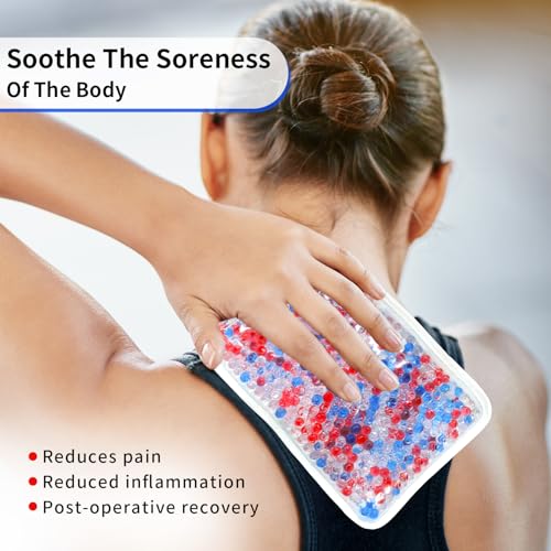 Image of Gel Ice Pack for Injuries Ice Bag with Strap-1 Pack Reusable Hot Cold Pack