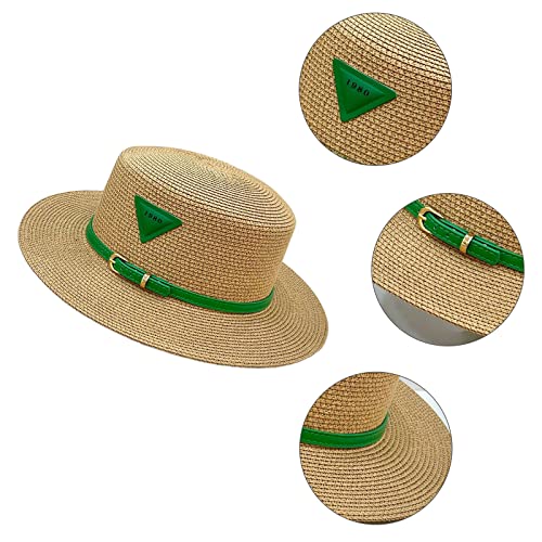 Bucket hat,Manual Crochet Hook Sunshade Straw Hat Children Anti-UV Fisherman Sandy Beach Hat Seaside on Vacation for Sun Hat White2