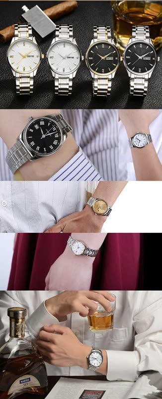 Bracelet de montre de remplacement en acier inoxydable bicolore 17 mm