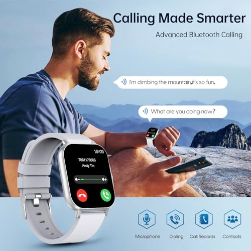 Image of SHKOD Watch1 Pro 1.83 inch HD Display Smart Watch with Bluetooth Calling, AI Voice Assistance, 100 Sports Modes IP67 Rating Fast Charging 240 * 286 Pixel High Resolution (Silver)