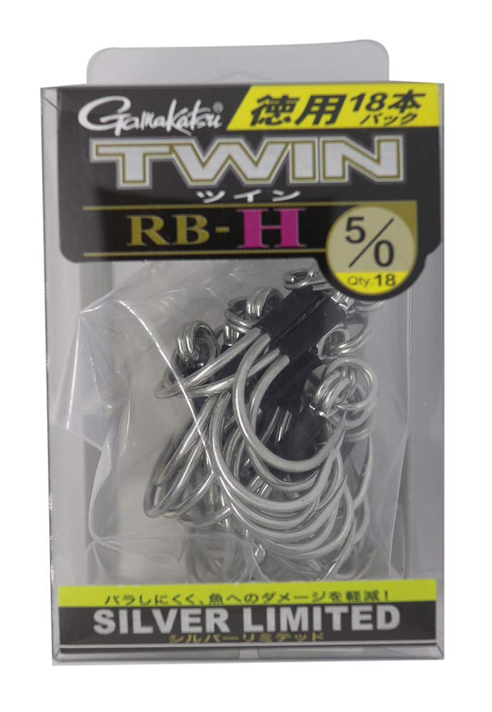 がまかつ - 【KEN様】TWIN RB-H 18本パック 5コセット がまかつ ツインRB-H シルバーリミテッド 18本パック 特注