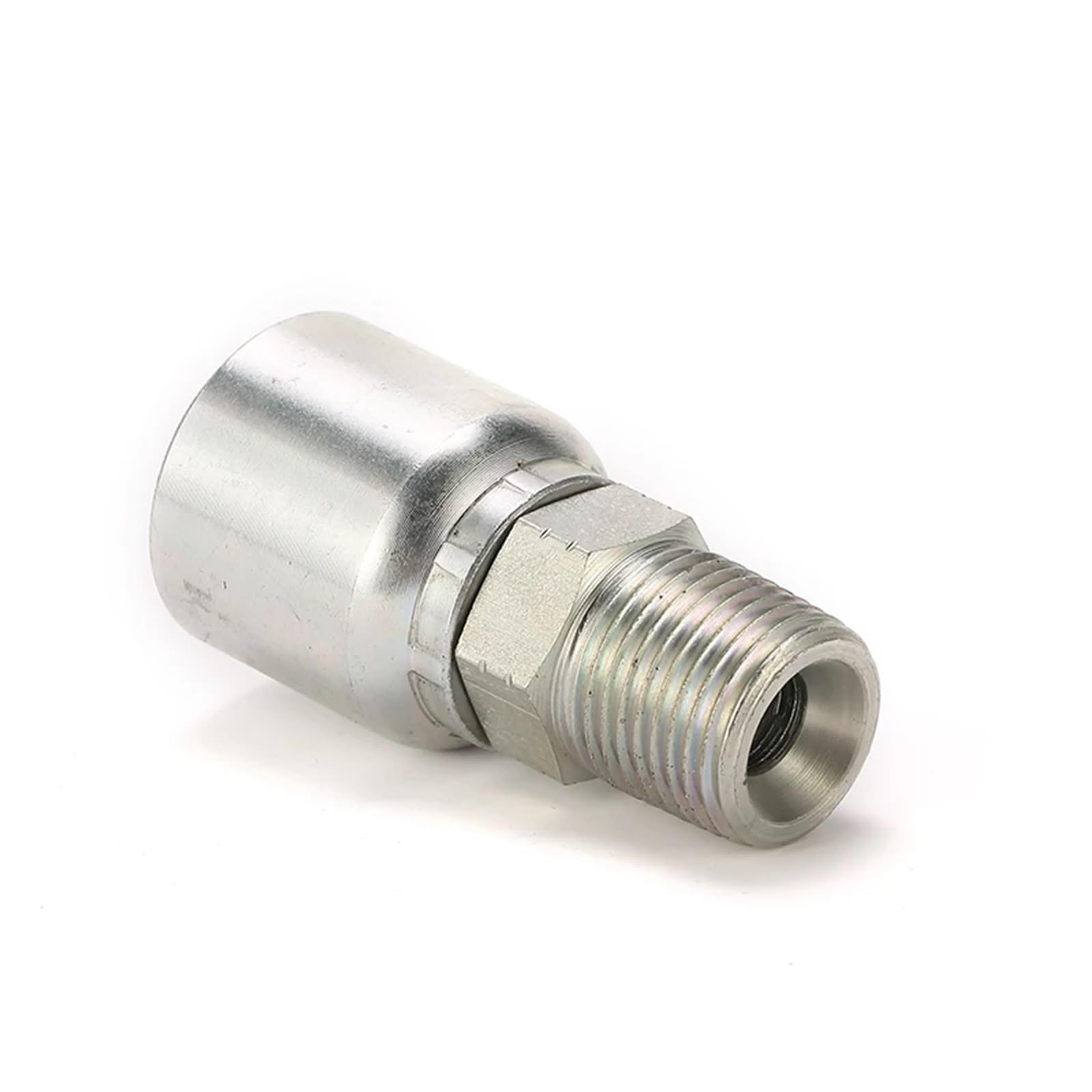 100PCS 15611-06-06PKAST NPT Fitting Male Pipe Fittings Hydraulic Hose Fitting Straight Hose Crimping Fittings