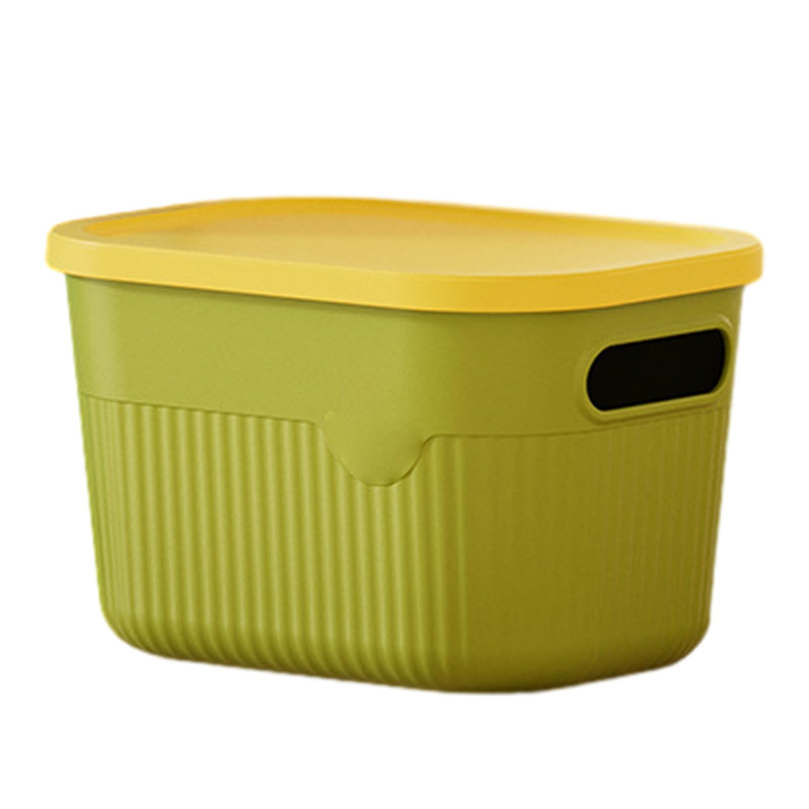 Glifora Storage Box with Handle and Lid - Organiser, Space Saving Stackable Container for Kitchen, Bedroom and Dormitory