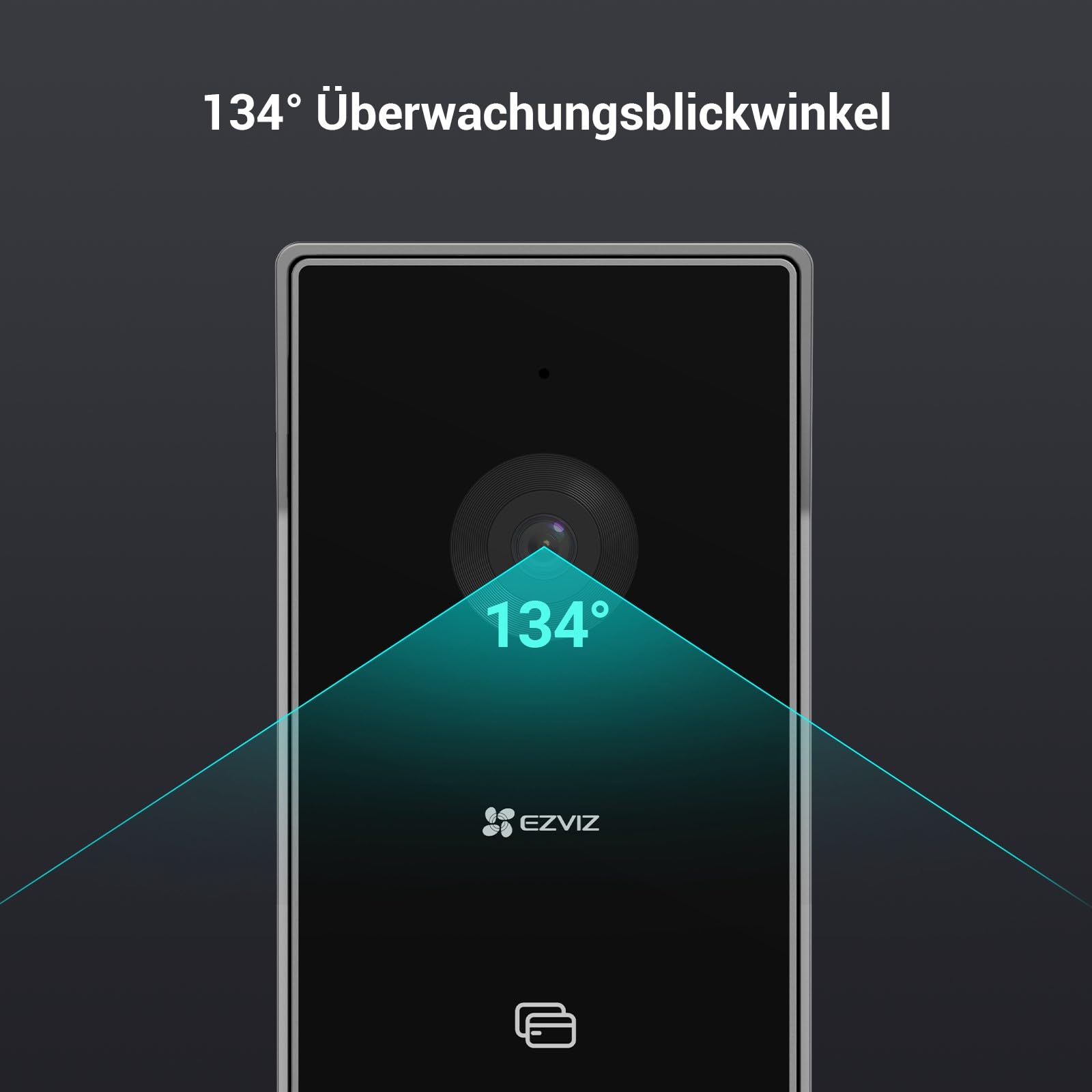 EZVIZ WLAN Video Türsprechanlage, wasserfeste Türklingel mit Türöffner und Kamera, 2-Wege-Audio, 7 Zoll Farb-Touchscreen, Dualband-WLAN, HP5