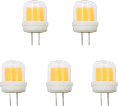 YDJoo Bombilla LED G4 de 5 W, regulable, bombilla LED G4, equivalente a 45 W, bombilla de repuesto blanca cálida 3000 K tipo JD T4 halógena G4 con