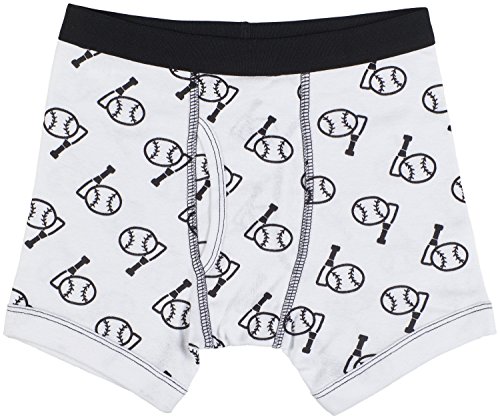 Trimfit Boys 100% Cotton Tagless Baseball Boxer Briefs Underwear 5-Pack, M (6-8) #TOP5