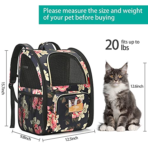 SUPPETS Cat Backpack Airline Approved Carrier Backpack for Small Dogs Carrier with Ventilated Design Collapsible and… - Image 5
