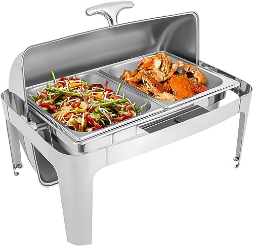 Chauffe-Plats de Restauration 9L Chafing Dish Grand Format Inox