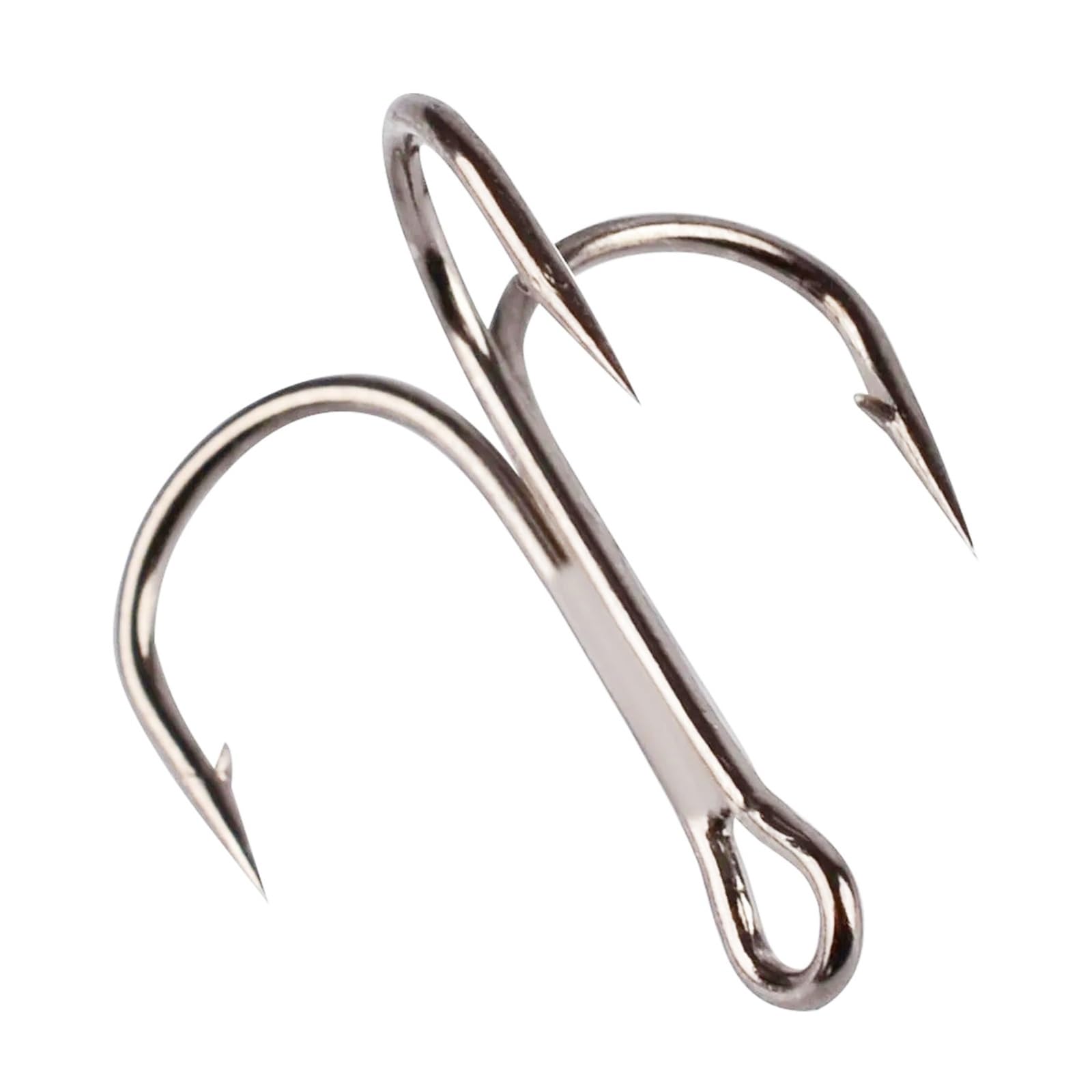 Ami tripli Ami da Pesca tripli con ardiglione affilato Ganci Rivestimento in Nichel for la Pesca con Esca Dura in Acqua salata d'Acqua Dolce