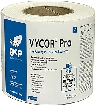 Grace Vycor Pro Self Adhered Window and Door Flashing - 6 Inch - Single Roll