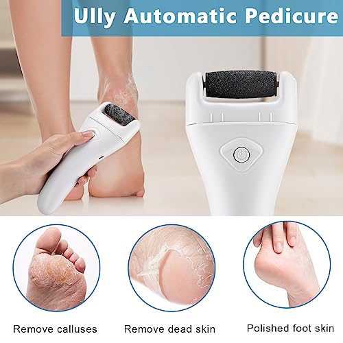 Image of HANNEA Electric Removers, Pedicure Scrubber For Women Pedicure Machine Rechargeable Electronic Pedicure Tools, Portable Pedicure Device for Callus, Professional Feet Care