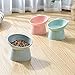MHADBKH Tilted Raised for Food Bowl Neck for Anti Vomiting 45 Degree Elevated Slanted Stand Bowls