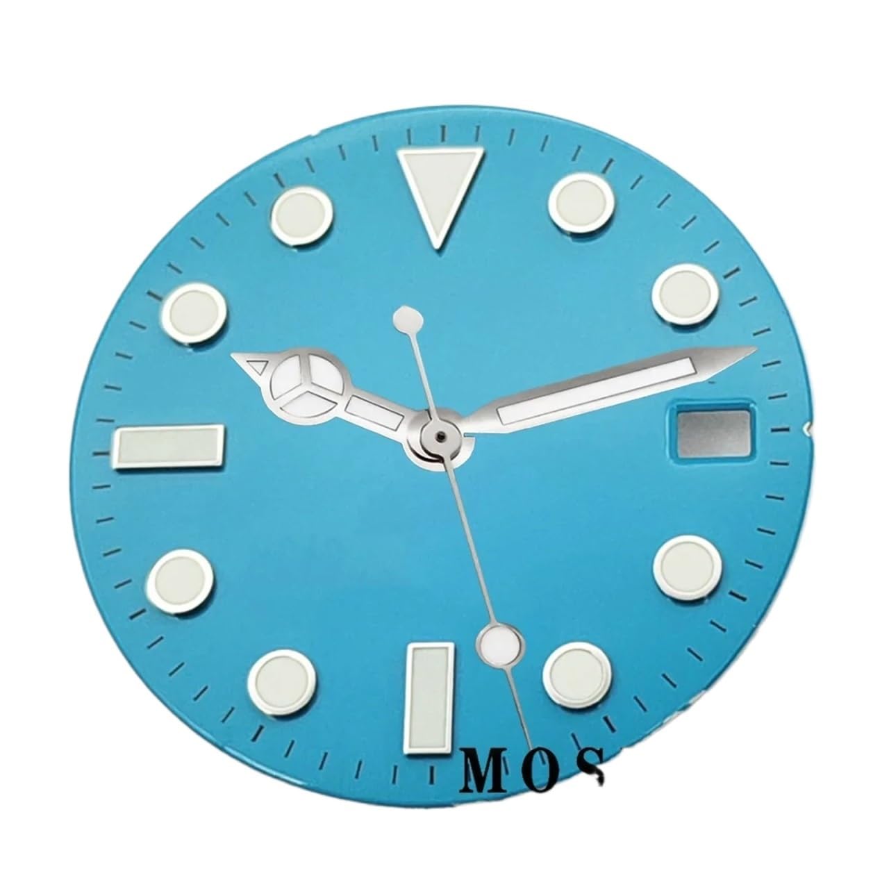 Cadran de montre NH35 de 28.5mm avec aiguilles lumineuses noires pour mouvement automatique
