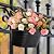 5 Pcs Iron Hanging Flower Pots 11 Inch Hanging Planters for Outdoor Plants Metal Hanging Bucket Pots Iron Railing Fence Planter with Drainage Holes and Hooks for Porch Railing Balcony Fence(Black)