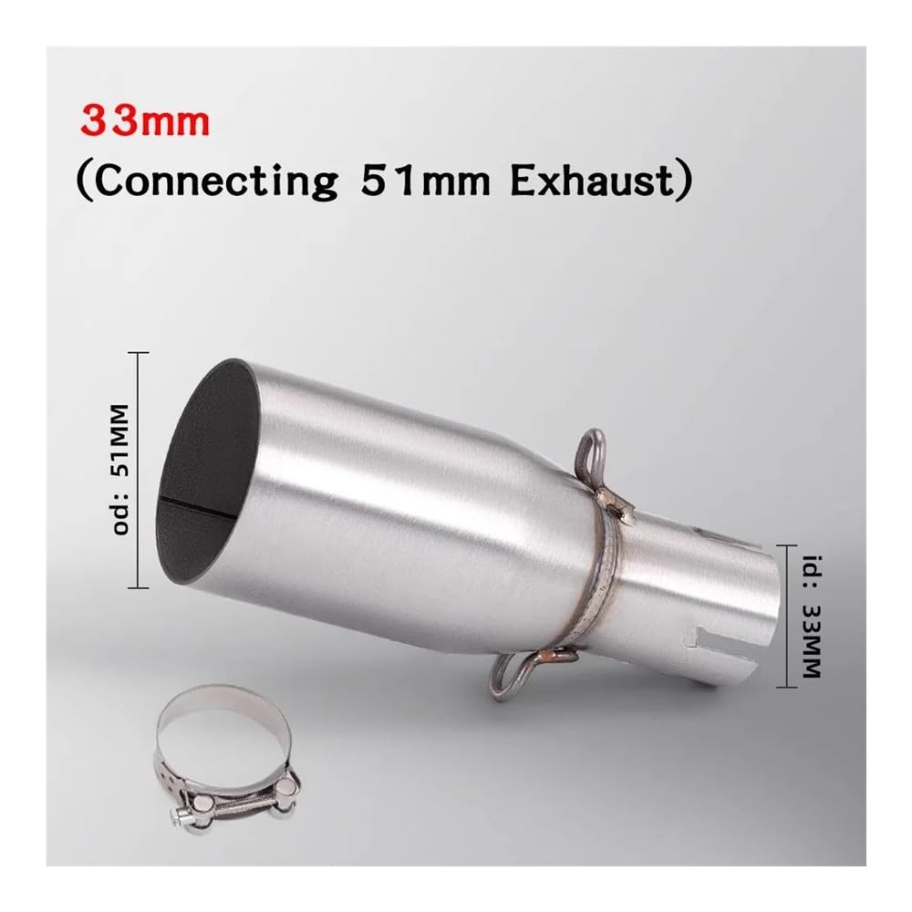 Amazon.co.jp: 排気系マフラー 排気中間セクション 28-45mm