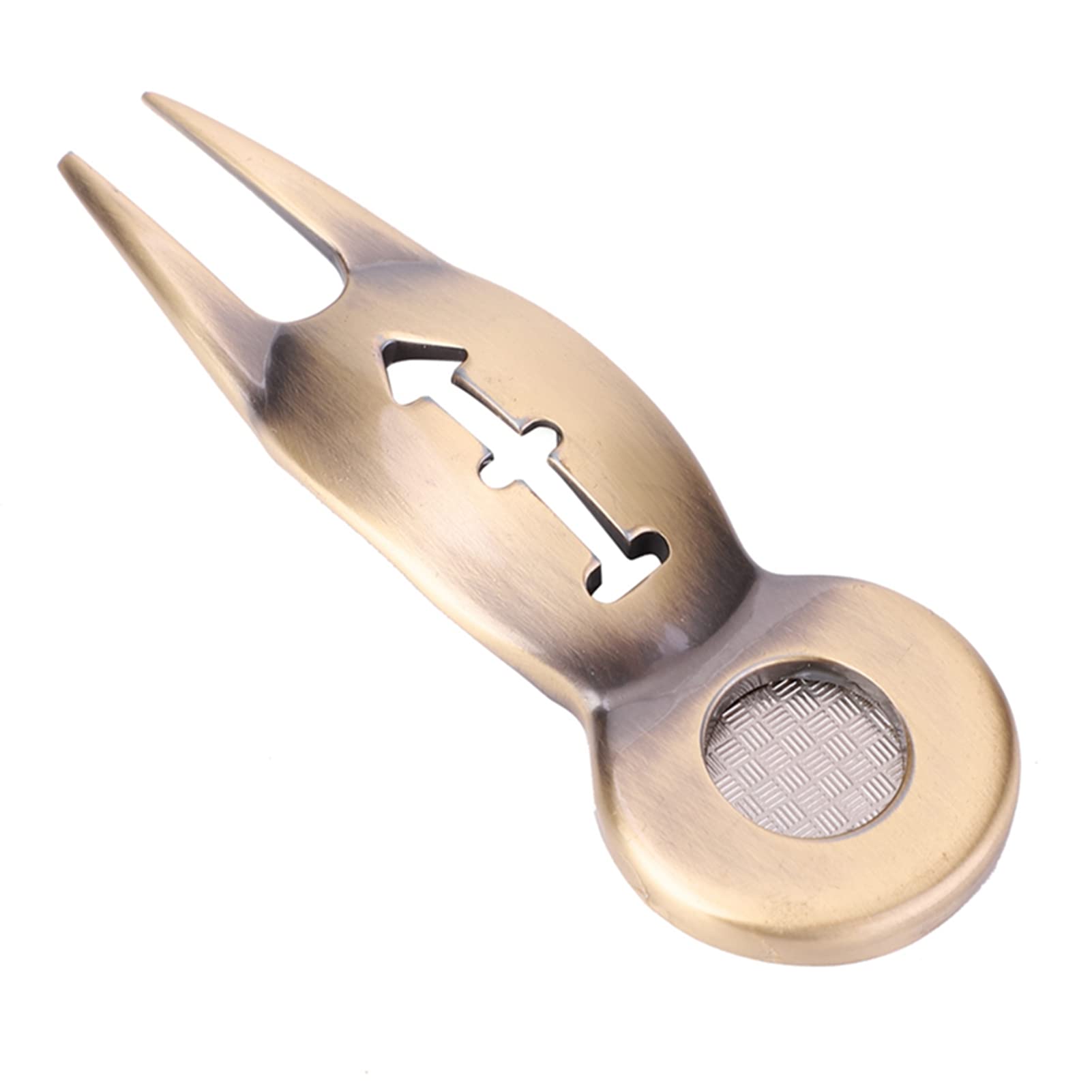 Yosoo Health Gear Herramienta de Reparación de Divot de Golf Multifuncional, Pick Pitch con Marcador de Pelota, Aleación de Aluminio