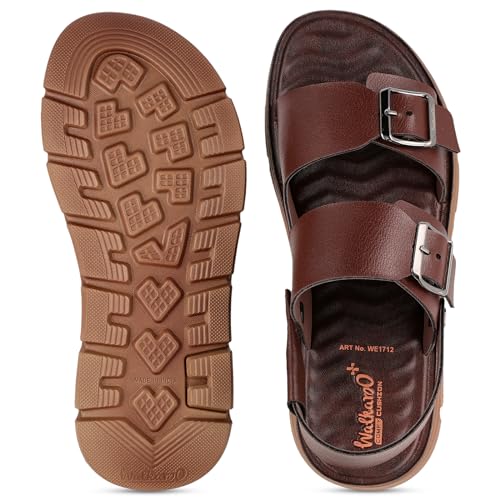 Image of WALKAROO PLUS Mens Soft Cushion Sandals with Adjustable Back Strap