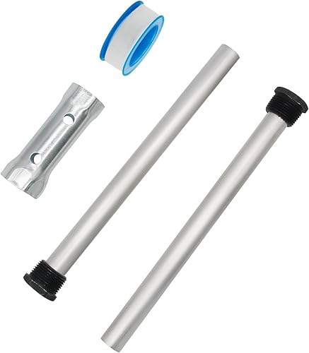 Miniatura 3 de 2 varillas de ánodo para calentador de agua RV y enchufe de 1-116 pulgadas, calentador de agua para cámper, varilla de ánodo de aluminiozinc, rosca