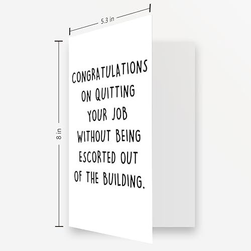 Miniatura 2 de OJsensai Divertida tarjeta de despedida para él y ella, regalos divertidos para compañeros de trabajo, tarjeta de despedida traviesa para él y ella,