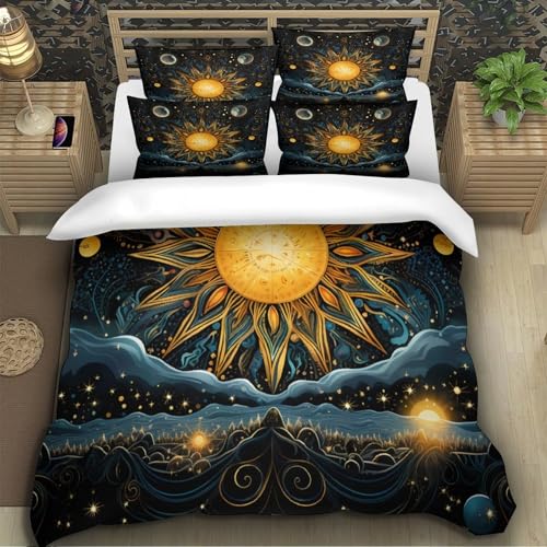 Housse de couette imprimé 3D microfifre 140x200cm super douce pour fille garçon - 5
