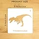 Qpout 12Pcs Dinosaurier Zeichnungschablonen Vorlagen, Wiederverwendbar Kunststoff Handwerk Malvorlage zum Malen auf Holz, Grußkarten, Alben, Sammelalbum, Notizbuch, Tagebuch, Wandkunst Hause Dekor