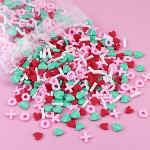Image of 4 Bags Nail Charms 3D Mini Heart Lipstick Lip Prints Envelopes Charms for Nails Design Nail Slices DIY Nail Art Decoration for Women Girls Nails Art Supplies Accessories