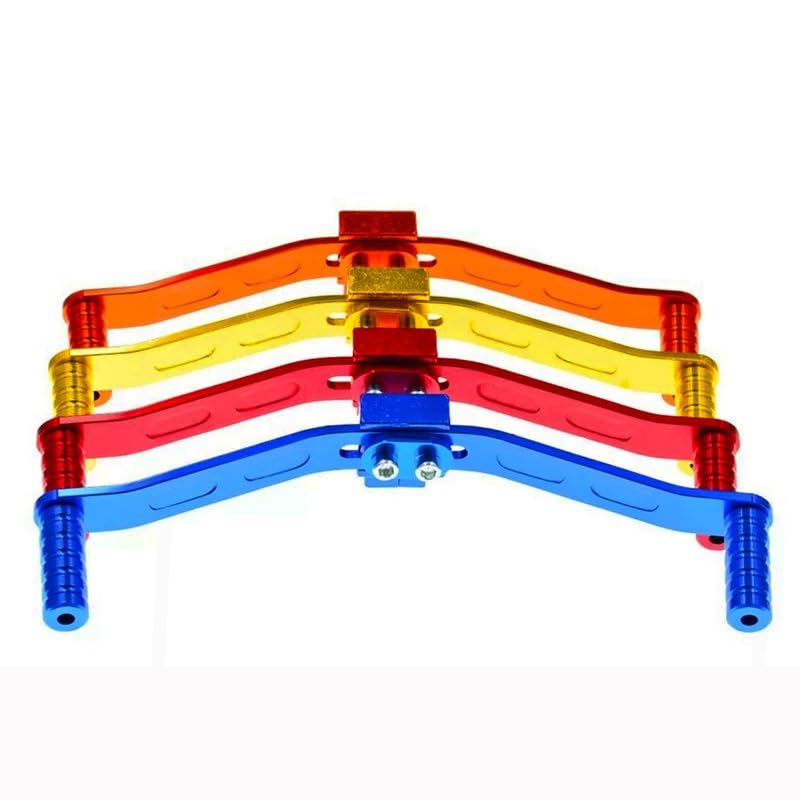 Motorrad Schalthebel – Doppelköpfig, Universal, Aus 6063 Aluminium, Farbauswahl Blau/schwarz/silber/rot