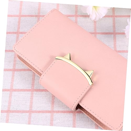 Chic Small Women's Wallet Long Wallet for Women Cat Ear Design Pu Leather for Teen Girls2