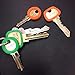 64 PCS Key Caps Tags Key Cover Plastic Key Identifiers for House Key, Rubber Key Toppers for Keys Organization, Assorted 8 Colors, 2 Different Style