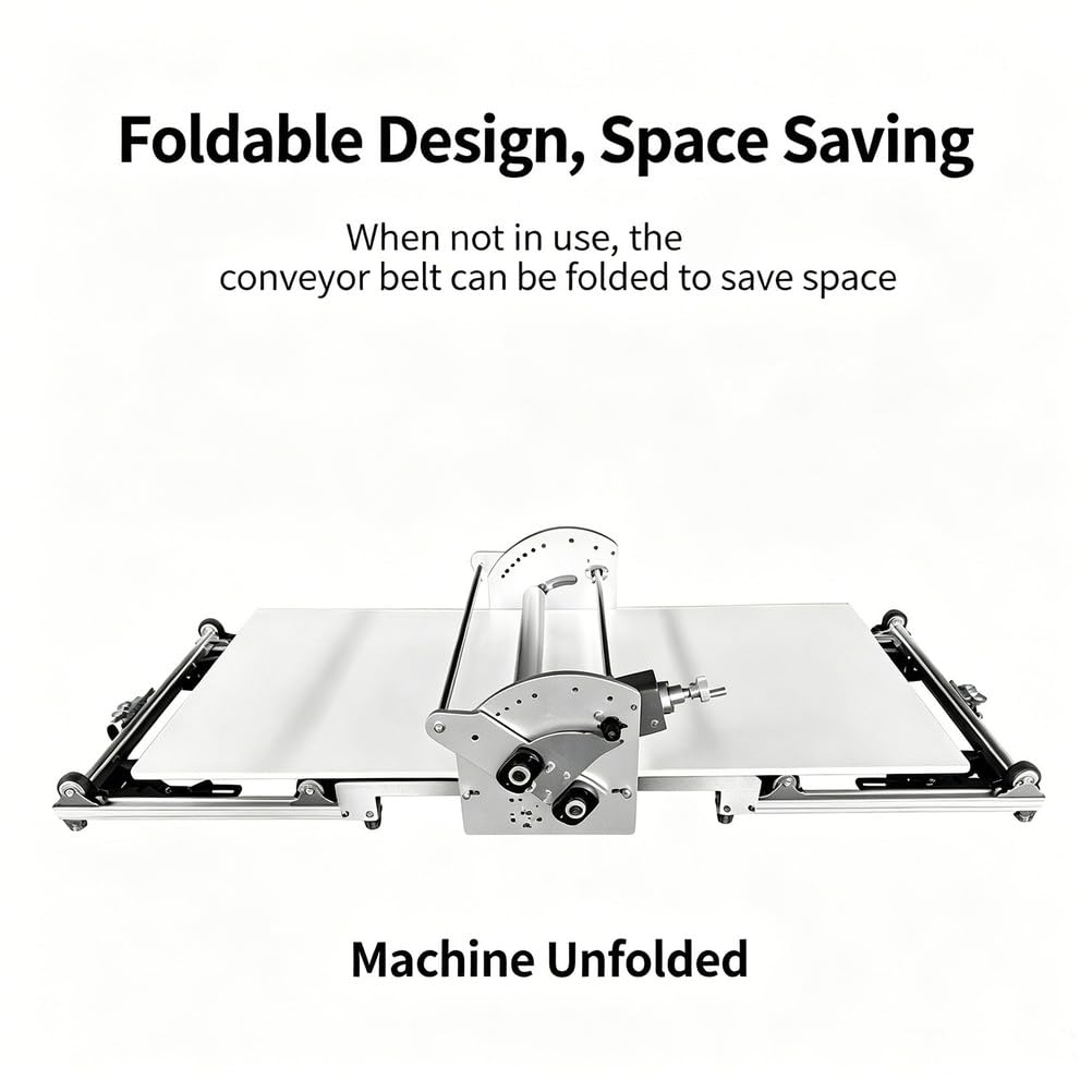 Machine Compacte à Pâte Feuilletée, Laminoir Pliable pour Pâtisserie Danoise