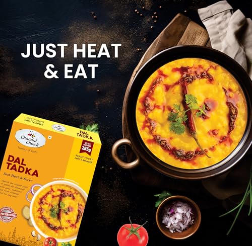 Image of Chandni Chowk Ready to Eat Dal Tadka | Restaurant Style Ready to Cook Dal Tadka | No Preservatives Or Artificial Colors | 285gm Pack of 1