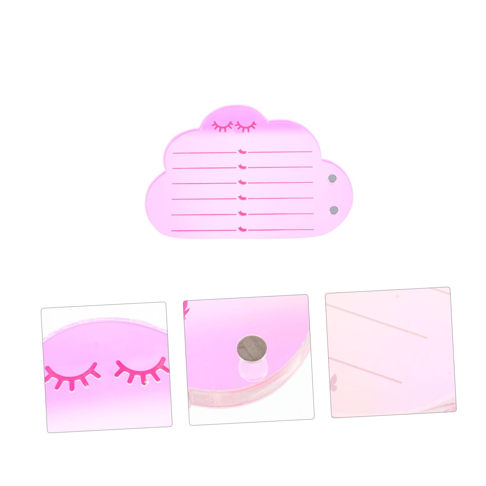 FOMIYES 3pièces Plateau Acrylique Pour Extensions De Palette Magnétique Pour Organiser Vos Outil Pratique Pour Salon Domicile