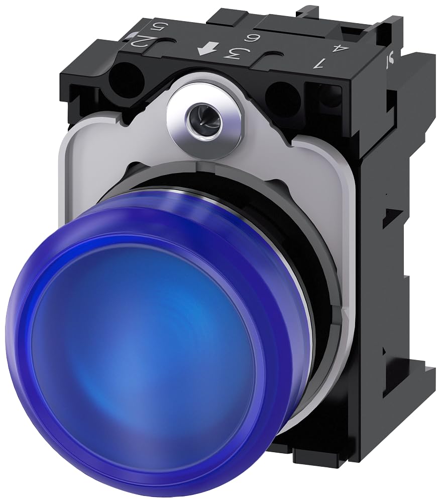 Lampe d'affichage Siemens Sirius bleu Lisa LED 24V à vis pour signalisation