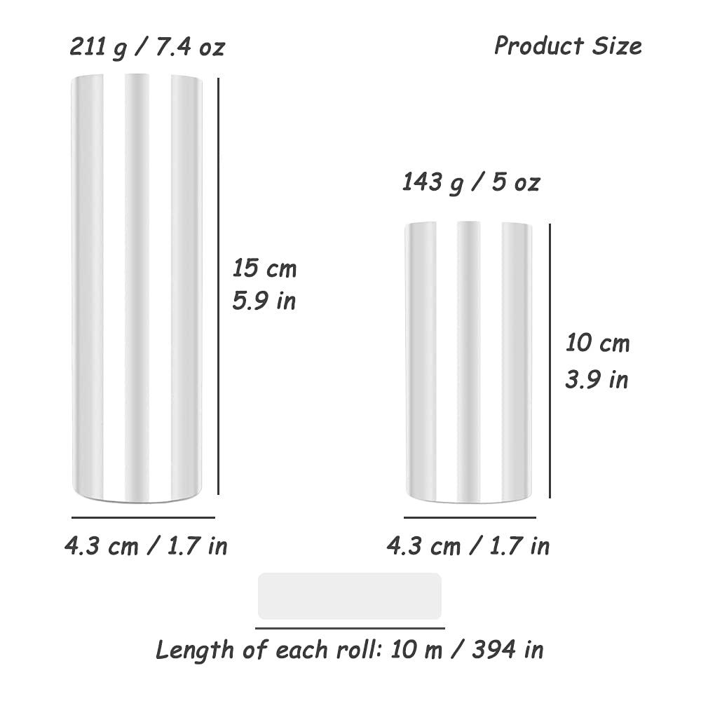 Collari per torte, 2 rotoli di acetato trasparente, 15 cm x 10 m, 10 cm
