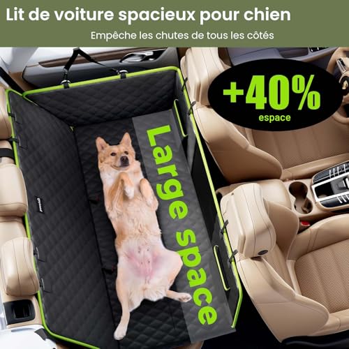Housse voiture chien avec rallonge de siège auto imperméable