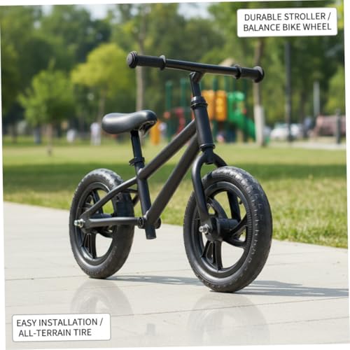 2 Piezas Ruedas de Entrenamiento de Plástico para Bicicleta Infantil 12 Pulgadas Equilibrio y Juguetes para Niños sin Neumáticos - Negro miniatura 3