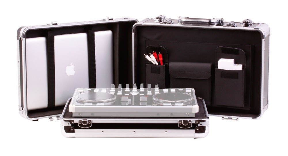 Zomo Flightcase VC-2 XT - Schwarz - für Vestax, Omnitronic, Hercules DJ Controller, Laptop und Zubehör