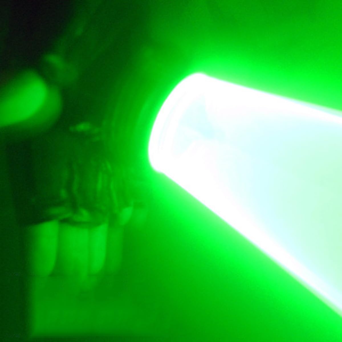 Set di Guanti Luminosi con Rotazione a LED, Guanti Rave Lampeggianti a Doppia Apertura, faretto per Le Dita, Giocattoli Fantastici per Costumi Luminosi, per Atmosfera scenica- Green