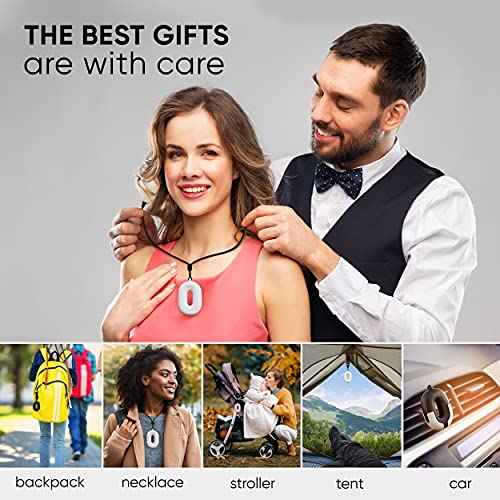 Wearable Air Purifier Necklace - Portable Personal Ionizer - Rechargeable Travel-Size Air Cleaner - Removes Dust Allergen Odor Viruses Bacteria - Use In Office Airplane Train Bus - For Kids And Family #TOP6