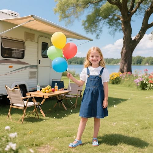 Image of GINFIVE Toddler Girls Dress Shoes Little Kids Flats School Mary Janes Shoes