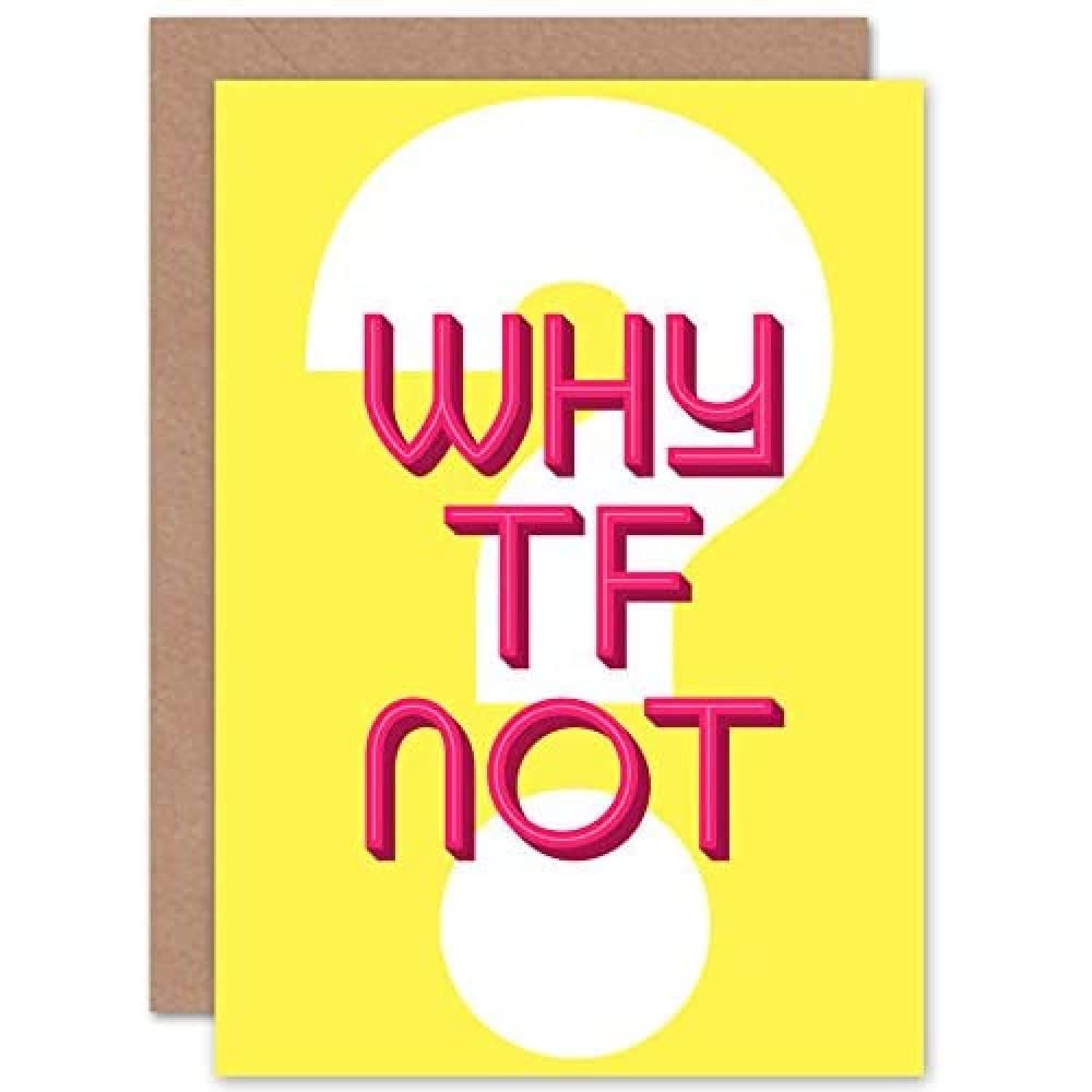 Artery8 - Greeting Card - Typography - Yellow