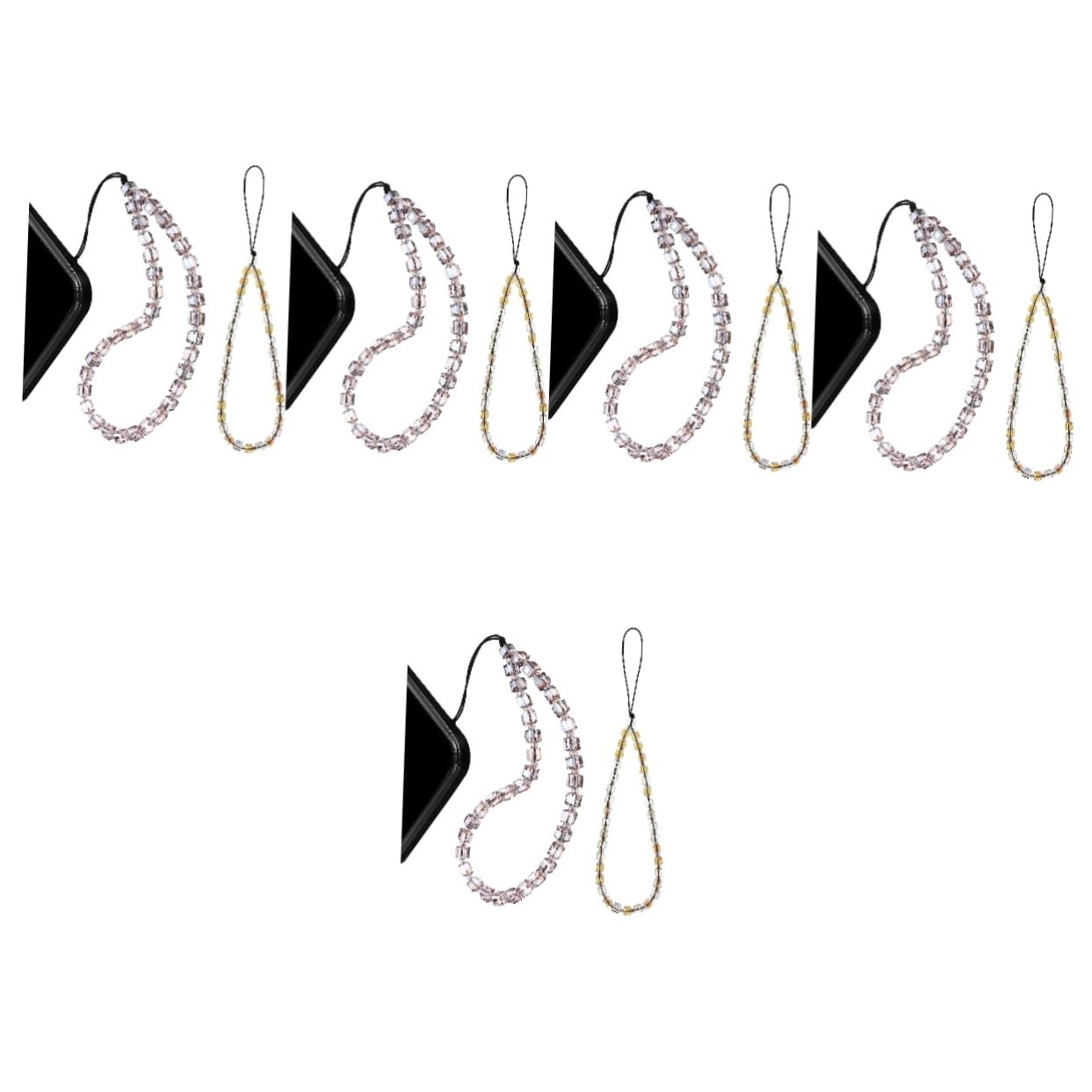 Lurrose Cuerda De Teléfono Móvil Con Cadena De Cristal Artificial Pack De Accesorios Y Decorativos Mujeres Y Niñas