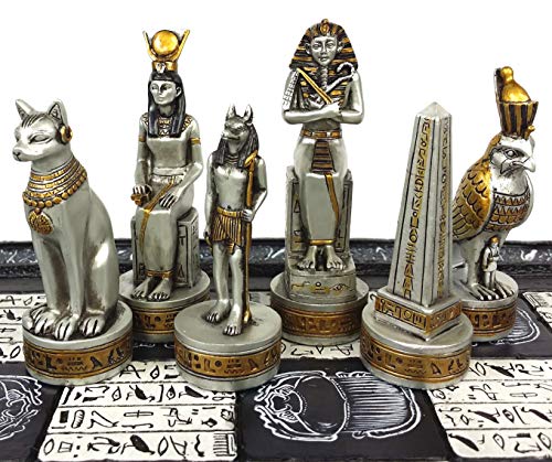 Set de Ajedrez Egipcio Anubis con Tablero de 16" miniatura 4