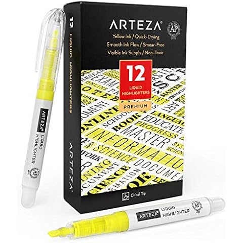 Arteza Subrayadores Amarillos Finos Cover