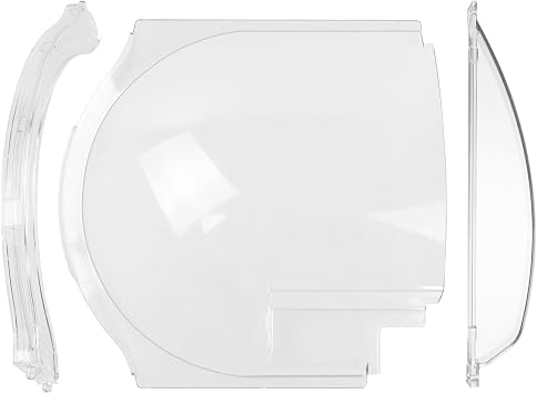 Clear Plexiglass 4812-01 RV Screen Door Bubble Style Slider & 4810-00 Stopper & 4814-00 Holder Complete Replacement Kit, Compatible with Dexter Right Hand Screen Door Bubble Style, Clear