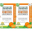 TheraBreath Dry Mouth Lozenges with Zinc, 100 Lozenges, Mandarin Mint, 100 Count (Pack of 2)