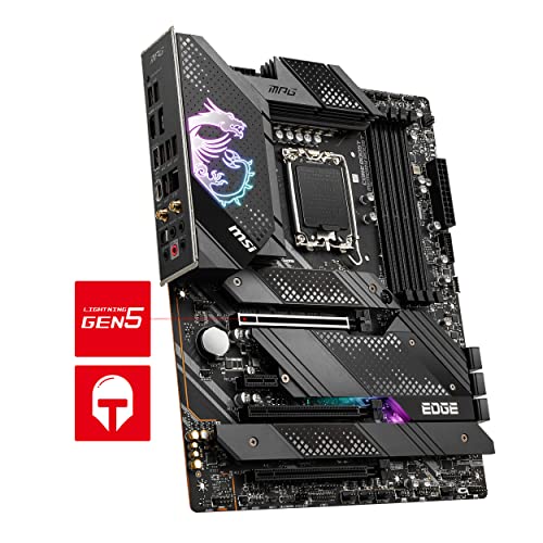 Image of MSI MPG Z690 Edge WiFi DDR4 Motherboard ATX - Supports 14th /13th /12th Gen Intel Core Processors, LGA 1700 - Mystic Light, 75A VRM, Memory Boost (DDR4-5200 /OC), PCIe 5.0 x16, 4X M.2 Gen4 / x4, Wi-Fi 6